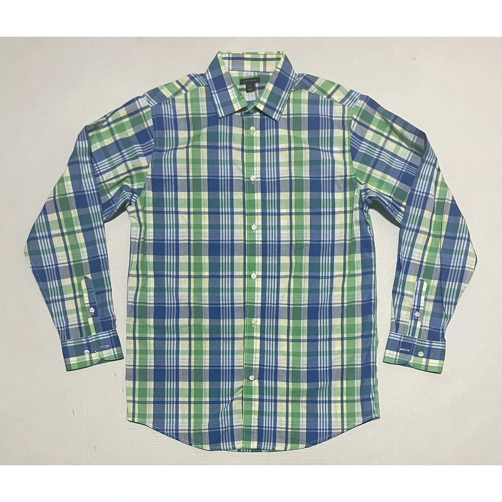 Tommy‎ Hilfiger Boys Shirts Button-up Long Sleeve Collared Size 20 Plaid Check